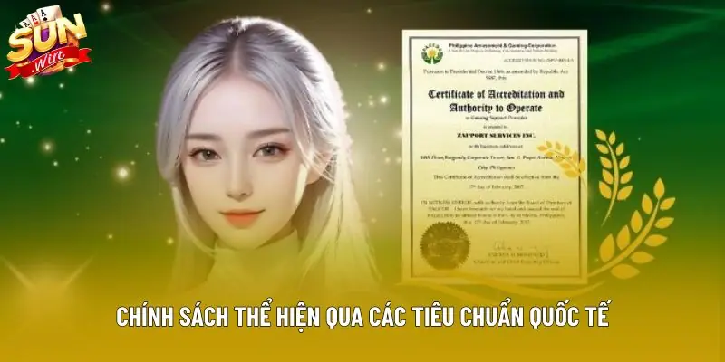 Chính sách thể hiện qua các tiêu chuẩn quốc tế