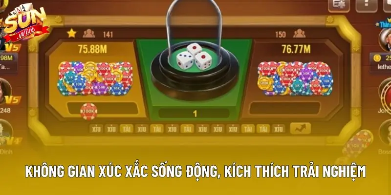 Không gian xúc xắc sống động, kích thích trải nghiệm